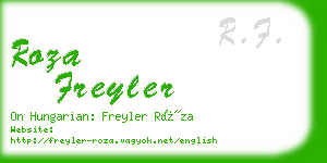 roza freyler business card